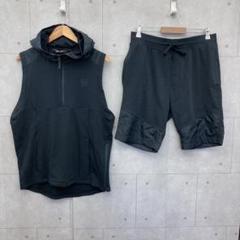 UNDER ARMOUR 上下セット フーディー スウェット メンズ XXL 黒