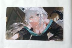 ホロライブ 白上フブキ プレイマット 金箔押し 未開封] ホロライブ 白上フブキ プレイマット 金箔押し