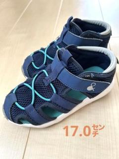 キッズサンダル メッシュ ネイビー 17.0cm