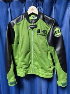 クシタニ Kawasaki コラボ メッシュジャケット 3L グリーン ブラック クシタニ定番のメッシュジャケット2024モデル「カワサキ