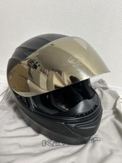 Kabuto ヘルメット マットブラック ミラーシールドLサイズ 美品 OGK Kabuto カブト エクシードLサイズ ジェットヘルメット