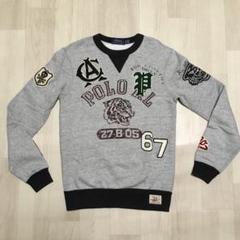 ラルフローレン スウェット ワッペンPORO RALPH LAUREN XS 工場 直営 店ファッション - ラルフローレン スウェット