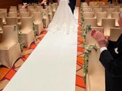 結婚式装飾　チェアフラワー