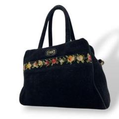 美品　フェイラー　ハンドバッグ　シュニール織　フラワー　花柄　FEILER　M