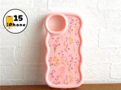 iPhone15 ケース　カバー　スマホケース　ピンク　花柄　小花