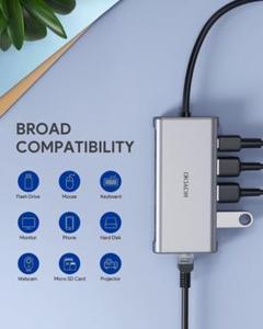 ✨新品未使用✨ HOYOKI USB Cハブアダプター 9イン1 Cアダプター