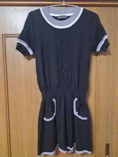 MARY QUANT 半袖チュニックワンピース ブラックMサイズ