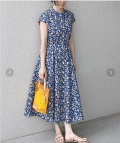 シップス❤️フレンチスリーブフラワーシャツワンピース❣️アーバンリサーチ　イエナ シップス❤️フレンチスリーブフラワーシャツワンピース