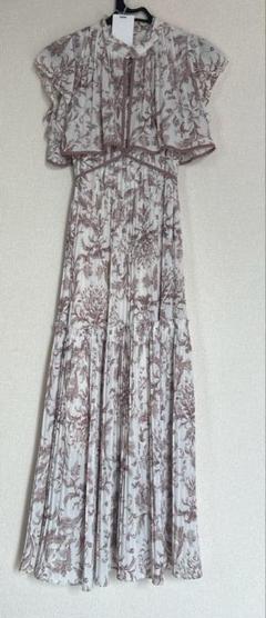 【完売品】SNIDEL フラワープリント ボレロ風　ロングワンピース