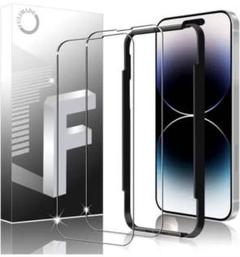 iPhone14Pro用 ガラスフィルム 耐衝撃指紋防止 液晶保護フィルム