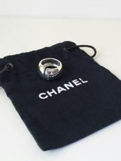 美品 CHANEL シャネル CHANELロゴ シルバー リング
