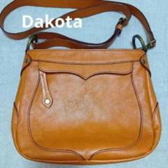 【美品】Dakota ダコタ　ショルダーバック　レザー　本革 キャメル ブラウンのサムネイル