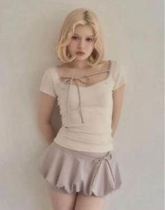 トップス Andmary Collie ribbon tops ANDMARY】Collie ribbon tops