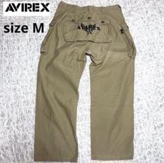 【AVIREX アビレックス】モンキーパンツ ロゴ入り カーゴ ミリタリー M