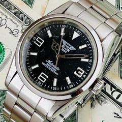 ELGIN エルジン メンズ腕時計 自動巻 FK-521-A 黒文字盤 オートマ