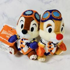 【新品未使用タグ付き】チップとデール ぬいぐるみバッジ 2014 ディズニー限定