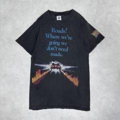 古着 90s バックトゥーザフューチャー 半袖 シャツ ムービー 映画ブラック② 古着 90s バックトゥーザフューチャー 半袖 シャツ ムービー