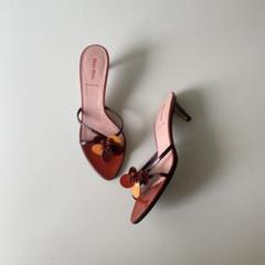 S/S2000 Miu Miu Strap Leather Heels 37