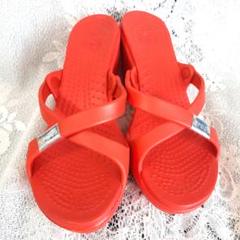 crocs　サイプラス　廃盤人気　 w6　レッド crocs サイプラス 廃盤人気 w6 レッド - メルカリ