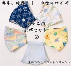 裏地コットンメッシュ 立体インナーマスク子供用5枚