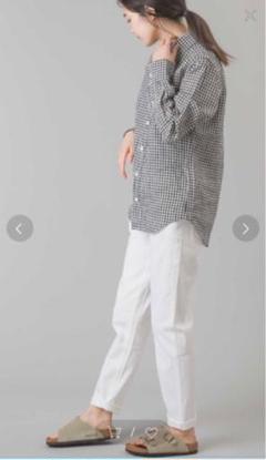 新品 ホワイトパンツ テーパードパンツ レディース パンツ タグあり 白
