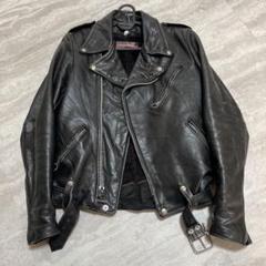 [希少] 70s〜80s BROOKS ダブル ライダース ビンテージ 革ジャン 古着 70s USA製 BROOKS 本革 レザー ダブル ライダース