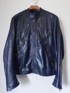 マルタンマルジェラ ウールライダース　ジャケット Martin Margiela 2010AW Maison Martin Margiela Nylon×Lamb Leather Single