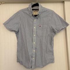 Hollister ストライプ 半袖シャツ S(アメリカサイズ)