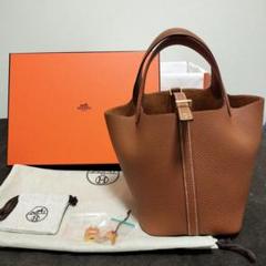 HERMES エルメス ピコタン ロック 18 PM ゴールド×ゴールド金具
