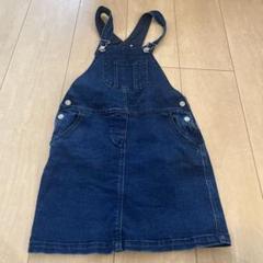 ☆PETIT BATEAU☆デニムジャンパースカート☆１２８cm☆