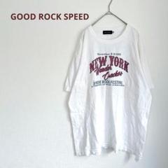 GOODTROCK SPEED 半袖ビッグデザインシャツ　綿100%　フランドル