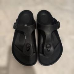 BIRKENSTOCK ブラック サンダル 36 - メルカリ
