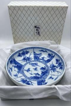 古伊万里　明治大正　大皿　29cm  イゲ皿  カヂケン銘　大皿 鷹　タカ 古伊万里 明治大正 大皿 29cm イゲ皿 カヂケン銘 大皿 鷹 タカ