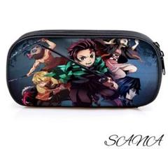 【新品】鬼滅の刃 筆箱 ペンケース 化粧ポーチ 竈門炭治郎 小物入れ