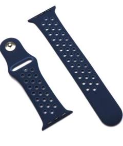 Apple Watch バンド ベルト　ブルー38/40mm スポーツ軽量通気性
