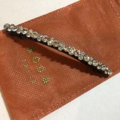 アッカ☆バレッタ ラインストーン ロング ヘアピン ヘアアクセ スワロフスキー