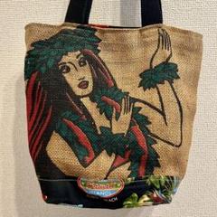 コーヒー豆 麻袋 再利用 トートバッグ Sasaki ハワイ ライオンコーヒー