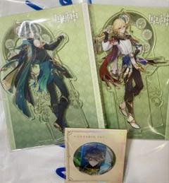 原神　アクリルスタンド　アルハイゼン　カーヴェ　缶バッジ