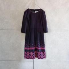 courreges クレージュ レース刺繍　ワンピース　日本製 X4349 courreges クレージュ レース刺繍 ワンピース 日本製 X4349