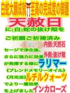 金運✨恋愛運✨癒し✨石内✨蛇の抜け殻✨白蛇の指輪お守り【天赦日ご祈祷済み】C
