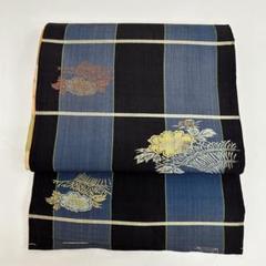 着物ー夏帯2 上質八寸名古屋帯　格子　【正絹】　銀糸【新品未使用品】【お買い得】 楽天市場】夏帯 格子 名古屋の通販