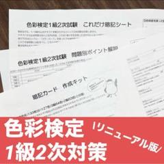 色彩検定1級2次試験対策セット