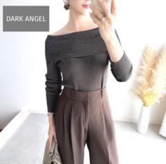 値下げ❣️【DarkAngel】オフショルダー リブニット 長袖のサムネイル