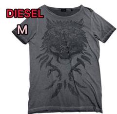 DIESEL ライオングラフィック Tシャツ Mサイズ ディーゼル 美品