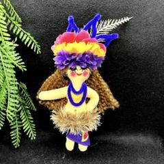 ふうむう　ハワイアン風フェルト人形　フラダンス　タヒチアンダンス　人形 2025年最新】ハワイアンドールの人気アイテム - メルカリ