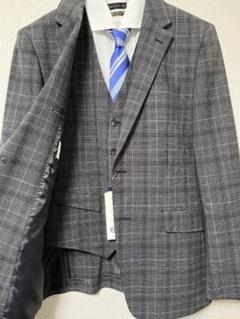 新品　未使用　スリーピース　スタイリッシュ　形状記憶　スーツ　YA6のサムネイル