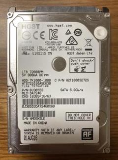 Hitachi HGST HTS721010A9E630 2.5 HDD 1TBのサムネイル
