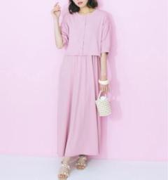 2024 美品 marun 大きいサイズ ワンピース＋カーディガンセットアップ
