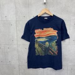 Printstar プリントスター Tシャツ ムンク 絵画 メンズ L 紺