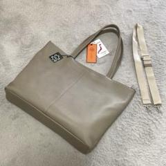 新品未使用タグ付き☆EVERWIN トートショルダーバッグ　2WAY グレージュ